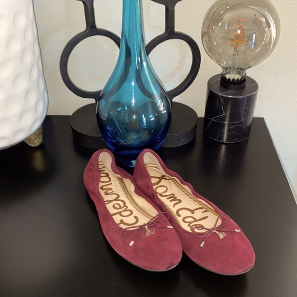 SAM EDELMAN Felicia Burgundy Ballet Slipper 7.5 - Picture 1 of 5